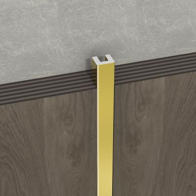 China Heat Resistance Luxury Straight Edge Aluminum Tile Trim for sale