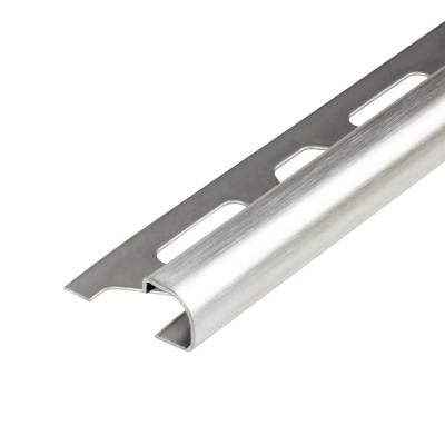 China Competitive Price and Quality Eco-Friendly Stainless Steel Metal Hero Tile Trim Inlay Rounded Strip Ledge for sale