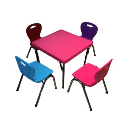 China Modern Hot Sale Eco-friendly Portable Customized Size Folding Adjustable Tables Chairs Set , Kids Table And Chairs for sale