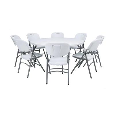 China Design KTK Banquet Table Large Round Banquet Lightweight Outdoor Plastic Folding Outdoor Tables For Sale for sale