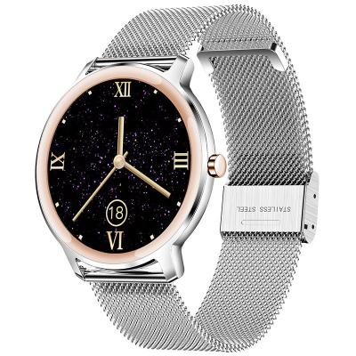 China 2022 Round Touch Screen Fashion Smartwatch R18 Heart Rate Monitoring Music-Calling Women for sale