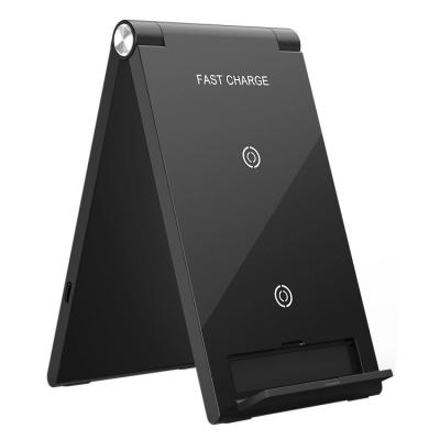 China N600 Qi Wireless Charger N600 Qi 10W Usb Fast Speed ​​Mobile Phone Stand Holder Foldable High Speed ​​Protective Auto Stand for sale