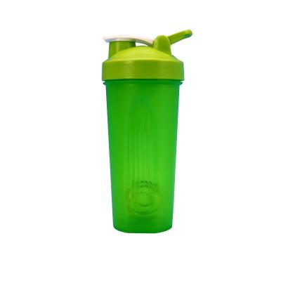 China BPA Free Stocked Protein Shaker Bottle Workout With Mixer Ball Gym Sport Plastic Powder Shaker Bottle for sale