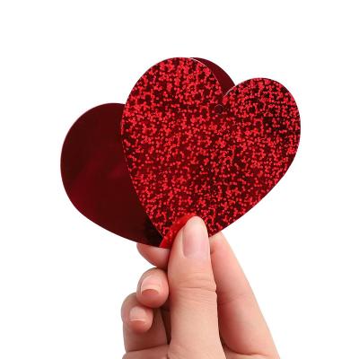 China M72 Newcomers Eco-friendly Heart During Garland Red Heart Shaped Garland For Wedding Party Decoration for sale