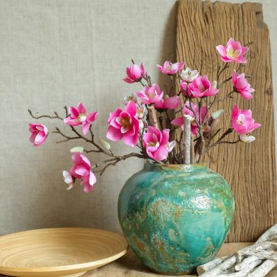 China Fashional D-M001 Hot Selling Artificial Flower High Quality Magnolia For Home Wedding Decoration for sale