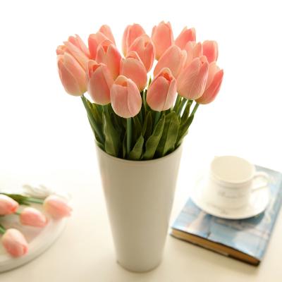 China Factory Direct Selling Fake Tulips Artificial Flower Mini Real Tulip Durable PU Tulip Factory R03 Touch Artificial Tulip for sale