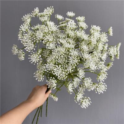 China D-BB001 Artificial Flowers Artificial Gypsophila Bouquet Eco-friendly White Baby's Breath Flower For Wedding Home Decorative for sale