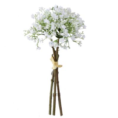 China Fashional K-B012 wholesale real touch artificial gypsophila bouquets flower for wedding party decoration for sale