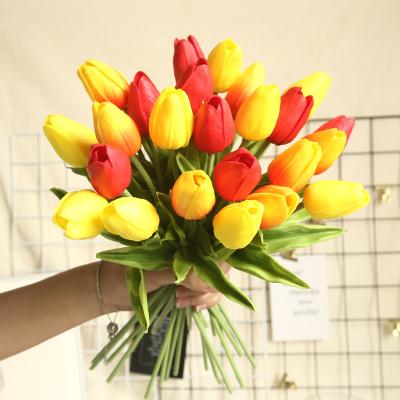 China Wholesale Artificial Touch Tulip Fake Flowers Blue Fashional Tulip Decoration A-T002 Real for sale