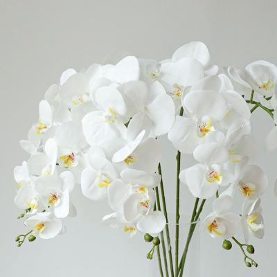 China Fashional OR001 Butterfly Orchid Flower Bouquet Artificial Silk Phalaenopsis For Wedding Decor for sale