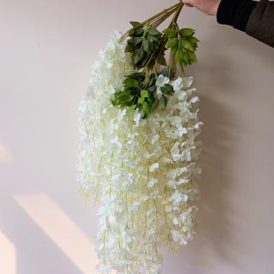 China Fashional Wholesale Lots Artificial Silk Wisteria Flower For Wedding Party Home Decor for sale