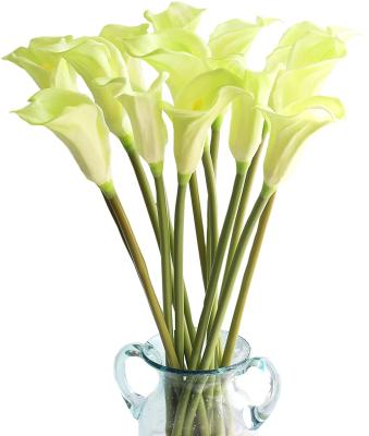 China Real Touch Lily White Flowers Wedding Party Home Decor Calla Lily Bouquet PU CL001 Artificial Latex Flowers for sale