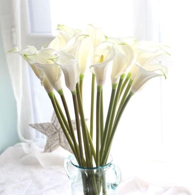 China Hot Selling Calla Lily White Calla Lily For Home Wedding Decoration Artificial Calla Lily PU Real Touch Hot for sale