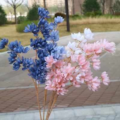 China Decorative Artificial Flower Wedding Wholesale Fashional 3 Fork Cherry Blossoms YH001 for sale