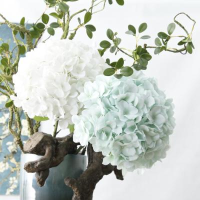 China Wholesale Fashional Real Touch Silk Hydrangea Flower Artificial Hydrangea Flowers For Wedding Decoration for sale