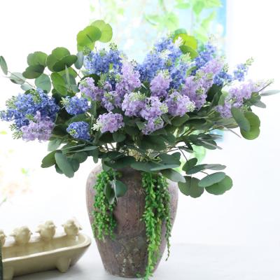 China D-LA002 Plant Silk Lifelike Decorative Flowers Lavender Artificial Flowers for Wedding Decor and Table Centerpieces for sale