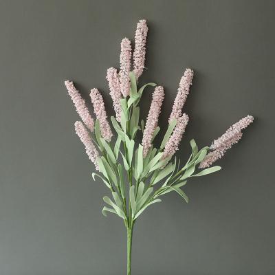 China Fashional Hot Sale in Amazon Handmade Wedding Bouquet Lavender Flowers Artificial For Home Decor for sale