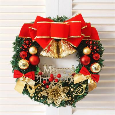 China Fashional Christmas Garland 30cm40/50/60cm Christmas Tree Garland Stage Decoration Door Hanging Hanging for sale