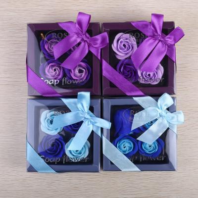 China Wedding Wholesale Home Decoration O-X560 Rose Flower Handmade Soap Valentines Gift Soap Flower High Quality With Box 2021 Soap Flower Gift for sale