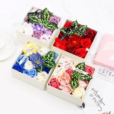 China M79 2022 Hot Selling Artificial Flowers Rose Soap Flower Eco-friendly Valentine Day Gift Preserved Rose Boxes Decor Flowers for sale