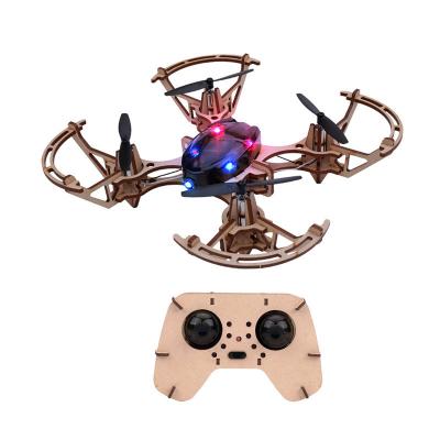 China 2.4g afstandsbediening Quadcopter Set Bemay speelgoed Houten Verzamelen Educatieve Rc Drone Kit Te koop