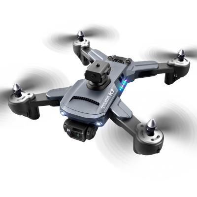 China Mini Drone dobrável K7 Evitação de obstáculos de fluxo óptico 4k Câmera Luzes LED Controle remoto 1800 mAh Bateria ESC HD Câmera à venda