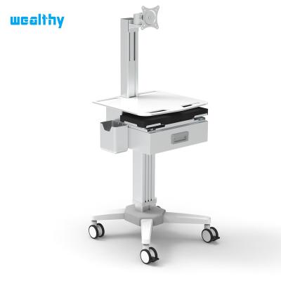 China MA-Medical Contemporary Trolley Hospital RV Patrolling Trolley Computer Trolley Medical Computer Trolley MA-Medical Contemporary Ward With Drawers for sale