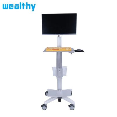 China Contemporary Humanized Medical Workstation Computer Cart Customized Hospital Computer Cart for sale