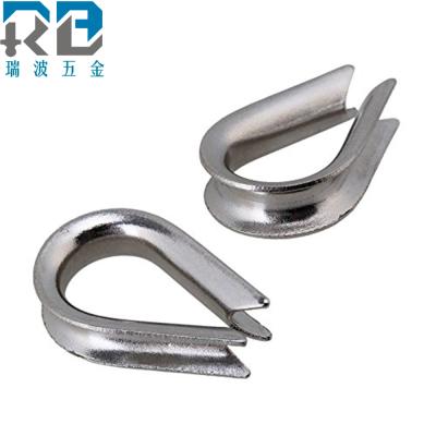 China Light Duty Stainless Steel Wire Rope Thimble Customized Sizes for sale