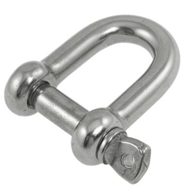 China General Industry Acid Proof Stainless Steel D Type AISI 316 Shackle for sale