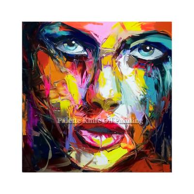 China Modern Popular Modern Women Faces Portrait Knife Painting Wall Art Oil Paintings Other Paintings Wall Art Picture Cuadros Graffiti Art for sale