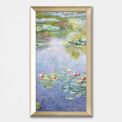 China Modern Famous Claude Monet Lotus Painting Canvas Oil Paintings Reproduction for sale