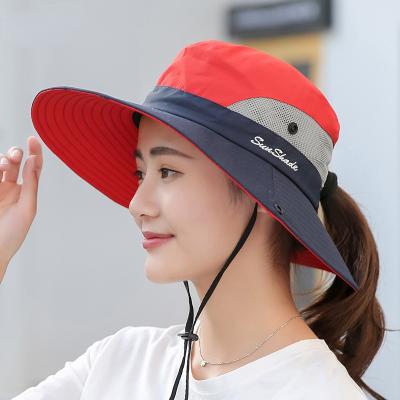 China Wholesale Sun Hat Summer Hats Waterproof Fishing Boonie Bucket Hat UV Wide Brim Sun Hats With Strings Sun Hats For Adults And Kids for sale