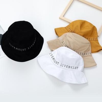 China Hot Sale Sun Hats Bucket Hat Women Men Fishing Letter Fisherman Hat Summer Outdoor Panama Hip Hop Hat for sale