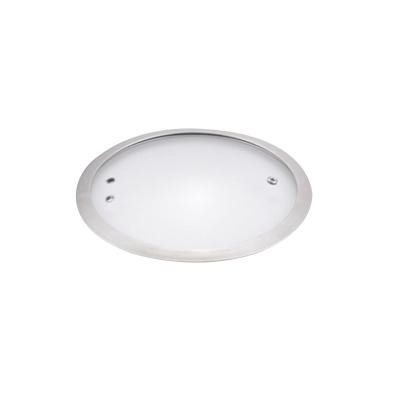 China Pizza Pan Dome 4mm/5mm Thickness Aluminum Frying Glass Lid Viable For Cookware Nonstick Set for sale