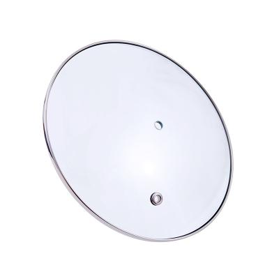 China Viable Duct Covers Type C Lids Jars And Filters Tutup Panci Kaca Oval Cookware Tempered Glass Jar Cover Lid Clear Glass for sale