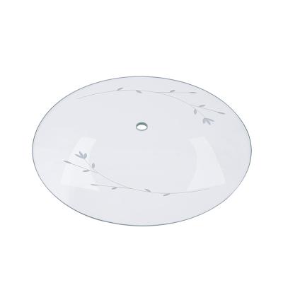 China Sustainable Frying Pan Cover 8-50 Cm Cookware Tempered Glass Lid Without Stainless Steel Rim for sale