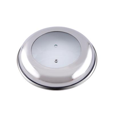 China Viable Cookware Set Glass Pan Lid Stainless Steel Ring Combined With Cover for sale