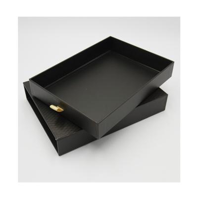 China Recycled Materials Customized Black Cardboard Paper Gift Box With Drawer For Packaging Lipstick Lip Gloss Tube for sale