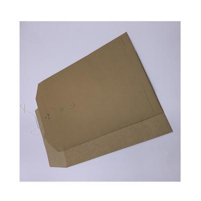 China Custom Streamline Construction Business Envelope Factory Kraft Wraps With String for sale