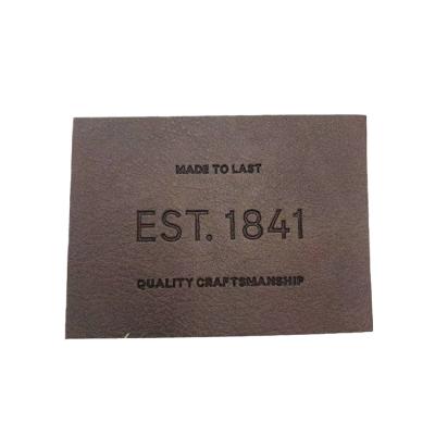 China Garment Accessories Factory Customized Private Label Leather Garment Labels Good Quality Packaging Labels for sale