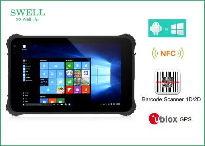 China Waterproof Dustproof Shockproof 8inch Rugged Tablet Pc With NFC Barcode Scanner for sale