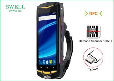 China 5 inch Android Rugged 4G Smartphone Walkie Talkie Phone With NFC 1D 2D Scanner for sale