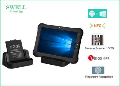 China 10 Inch Android / Window 10 Pro 32GB 3G 4G Rugged Waterproof Tablet With NFC Scanner for sale