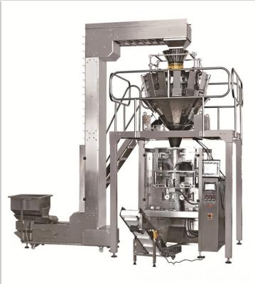 China Large Food Popcorn Potato Chips Biscuit Candy Sugar Rice Potato Beans Pellet Pillow Gusset Stand Bag Vertical Packing Machine for sale