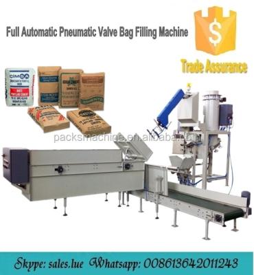 China CLOTHING 20kg 25kg carbon black bag filling machine, valve bag cement palletizer, pallet stretch wrapper for sale