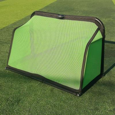 China View of soccer goal black and green soccer net foldable outdoor soccer goal for sale