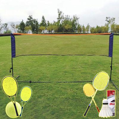 China Portable and adjustable high quality outdoor using badminton net and rack for sale