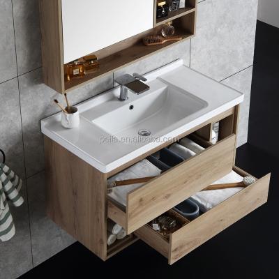 China 2021 New Design Luxury European Single Sink Wall Corner Bathroom Cabinet Modern Vanties Wash Basin for sale