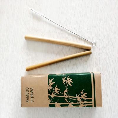 China Manufacturer Wholesale Minimalist Biodegradable Sustainable Bamboo Drinking Straw With Brush for sale